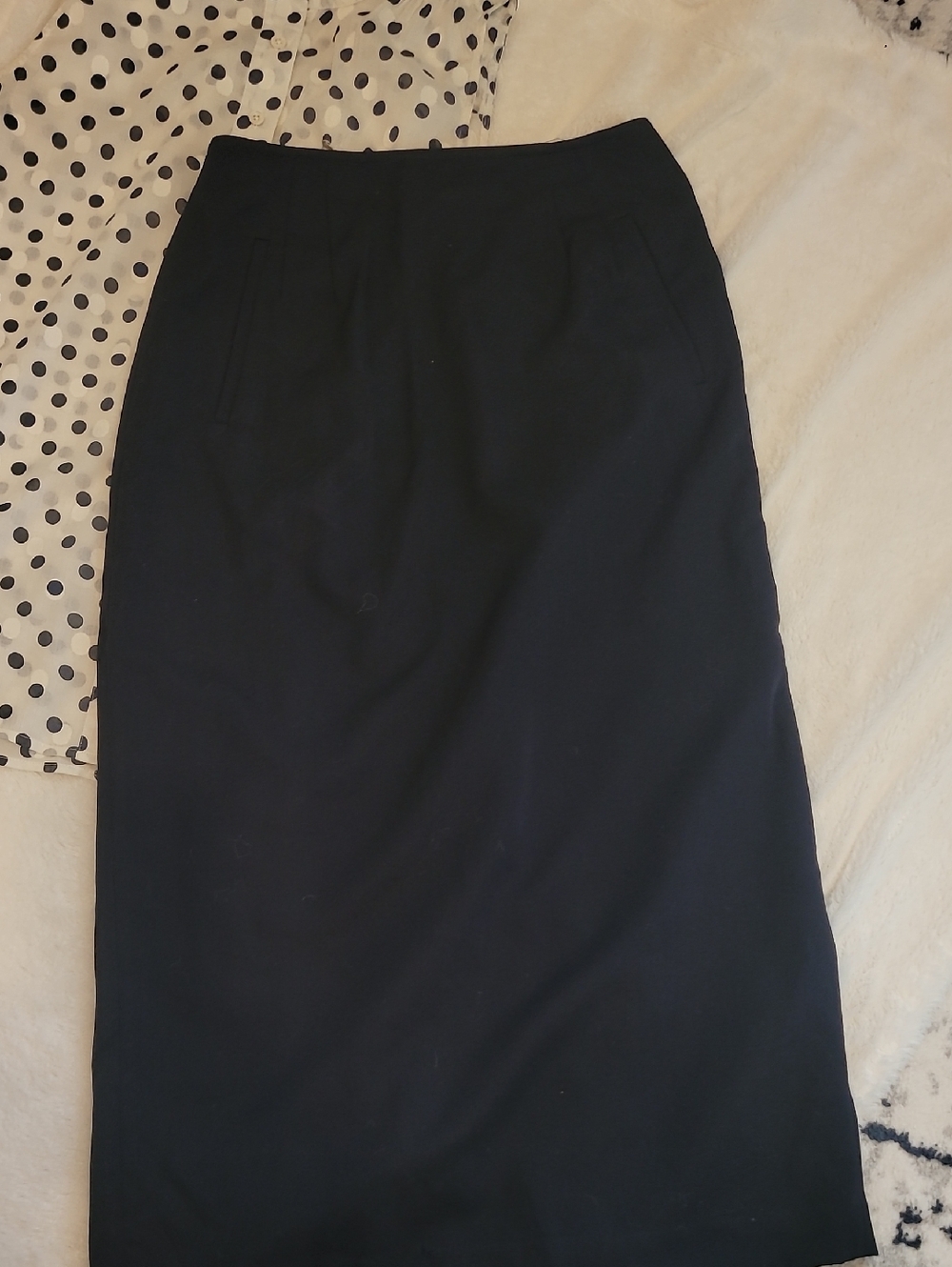 Liz Claiborne Navy Tailored Pencil Skirt